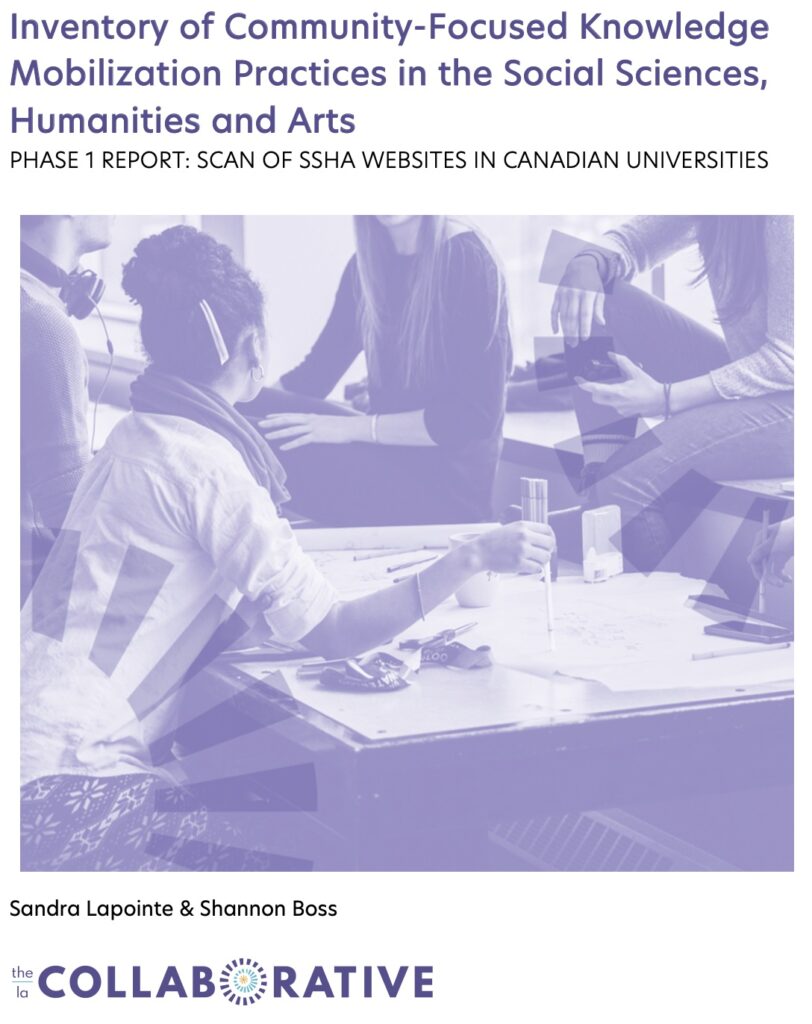 Read Inventory of Community-Focused Knowledge Mobilization Practices in the Social Sciences, Humanities and Arts